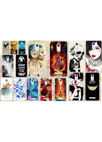 Силиконовый чехол бампер c рисунками M8 и M8 Pro Leagoo (369646788)