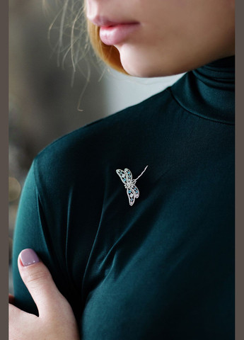 Серебряная брошь Бабка (9521) IRIJ (340334198)