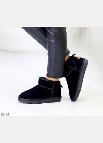 Низкие угги натуральная замша, зимние угги, уги, миниугги, зимние сапожки ITTS Fluff (304727176)