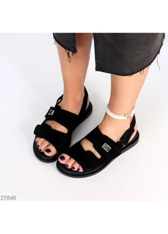 Чорні босоніжки No Brand (399737367)