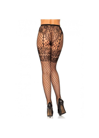 Колготки в сіточку із мереживом Leg Avenue Leg Avenue чорного кольору, O/S No Brand (303884978)