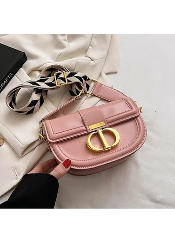Якісна маленька сумка крос-боді, Крістіан Діор сумка сідло рожевого кольору з грубим ремінцем Christian Dior (362588079)