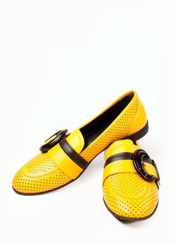 It-Girl Жіночі туфлі лофери жовтий з натуральна шкіра, — літо (317447644)