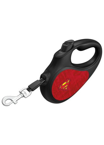 Повідок для собак R-leash "Супермен Лого червоний" L до 50 кг 5 м (8126-1007-01) WAUDOG R-leash &quot;Супермен Лого червоний&quot; L до 50 кг 5 м (366522096)