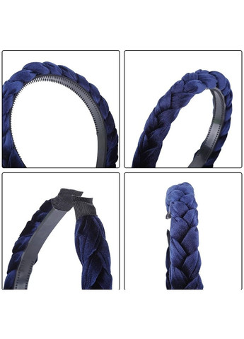 Обруч для волосся коса жіночий оксамитовий ободок Oxa (2.5) Hand Made (330619155)