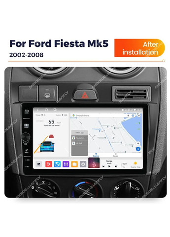 Штатная магнитола Mekede DS Ford Fiesta Mk VI 5 Mk5 (2002-2008) D600S 6Gb+128Gb IPS (369239580)