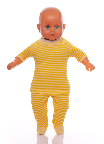 Жовтий комплект для новонародженого в сумці трикотажний. 62 см (29836) BABYKROHA