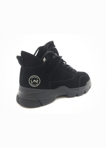 Жіночі черевики чорні замшеві L-18-14 23 см (р) Lonza (260007752)