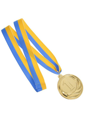 Медаль спортивная с лентой FAME d-6,5см C-3174 (металл, d-6,5см, 35g золото) SP-Sport (361434417)