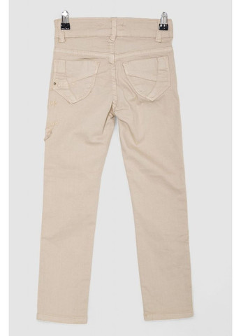 Бежевые летние прямые джинсы для девочек, 247r10017 Ager