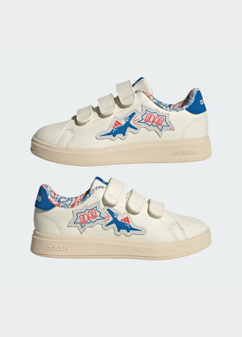 Білі всесезонні кросівки advantage 2.0 dino kids adidas
