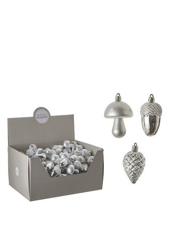 Декоративное украшение пластиковое в асс. 8 см, серое, House of Seasons АССА (329408033)