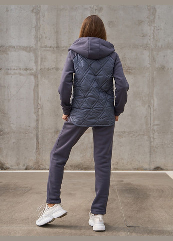 Утепленный костюм на молнии со вставкой No Brand (311948197)