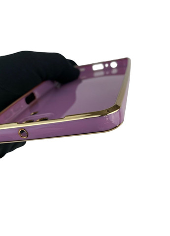 Чехол для Galaxy M12 SM-M127F с кольцом MagSafe с золотой окантовкой на самсунг м12 черничный gs1 Samsung (366234011)