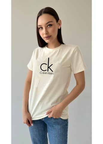 Женская футболка молоко No Brand - (368765963)