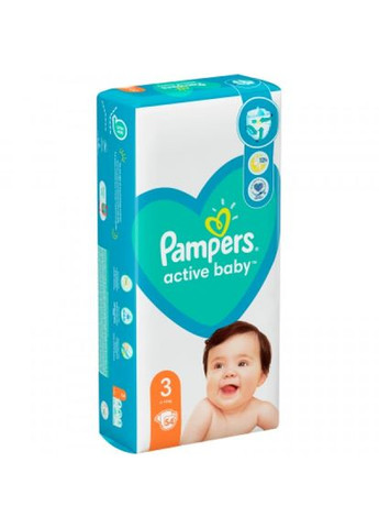 Підгузки Pampers active baby розмір 3 (6-10 кг) 54 шт (268141714)