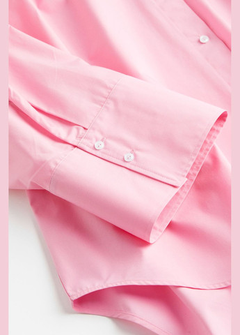 Розовая повседневный рубашка однотонная H&M