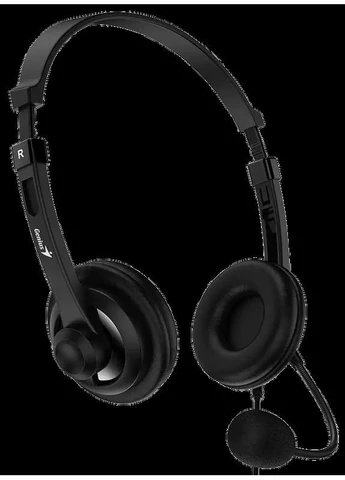 Навушники HS-230U USB-C 2.4m, Чорний дротові Чорний Genius (402278670)