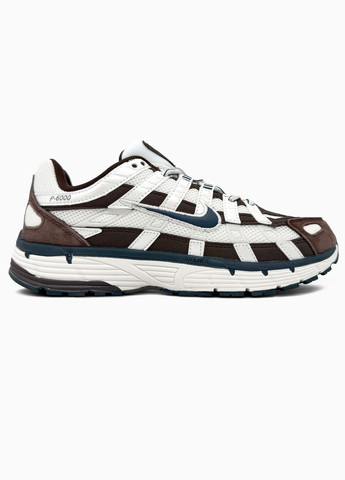 Кросівки жіночі і чоловічі Nike P-6000 White Brown | Найк Р-6000 коричневі No Brand коричневі демісезони (342717936)