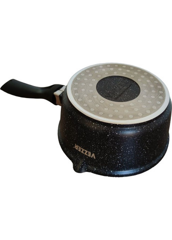 Ківш круглий з литого алюмінію з антипригарним покриттям і скляною кришкою 1.9 л (VZ8050) Vezzer (365806667)