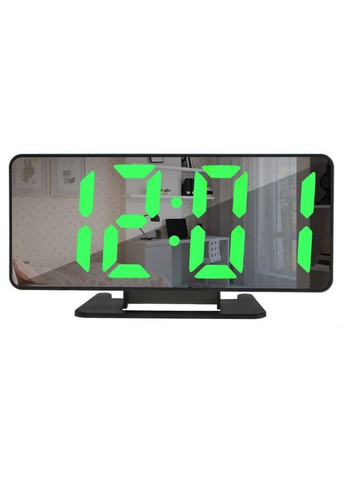 Настольные электронные часы с зеленой LEDподсветкой время/дата/температура 888 Черный VST (306716766)