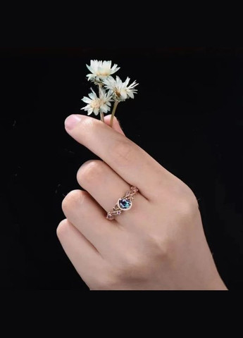 Кольцо женское роскошный цветок Северная Звезда с розовым хамелеоным камнем золотистое размер 17 Fashion Jewelry (289717591)