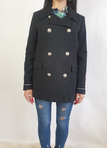 Черное демисезонное Пальто CHNH171178 Черный Naf Naf