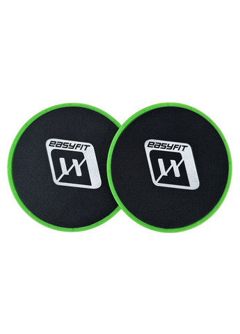 Диски для глайдинга зеленые (пара) EasyFit (340273622)