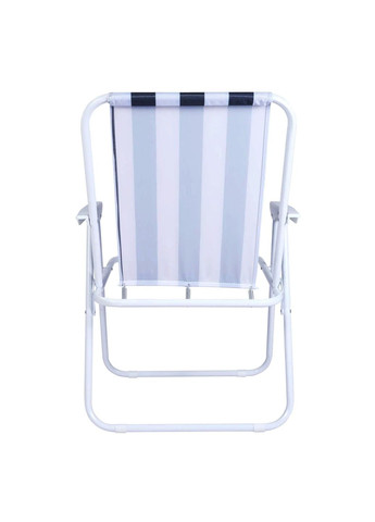 Стілець складаний туристичний для риболовлі крісло розкладне до 100 кг Чорний з білим No Brand (360867087)