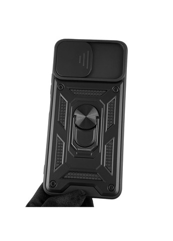 Чохол для Mi 11 Lite 5G NE броньований з кільцем підставкою зі шторкою на сяомі Мі 11 Лайт 5г НЕ чорний rg1 Xiaomi (366023235)