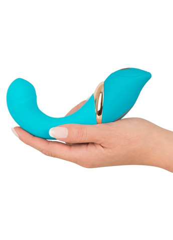 Вибратор для стимуляции точки G бирюзовый (Jülie) No Brand (284728957)