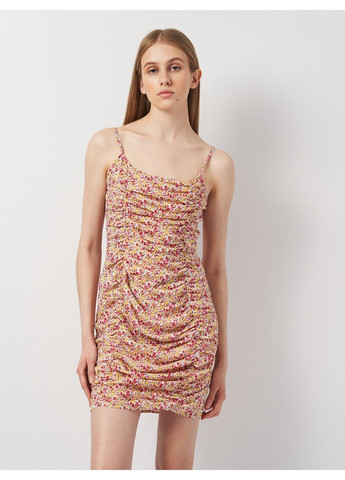 Розовое кэжуал платье Missguided с цветочным принтом