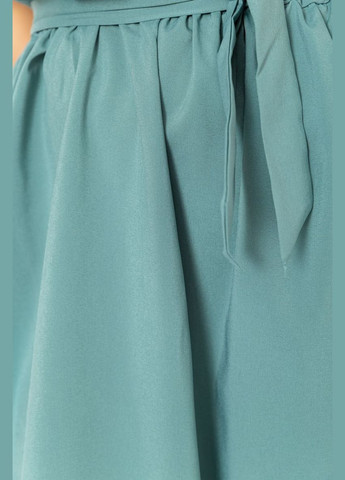 Оливковое платье однотонное, цвет темно-оливковый, Ager