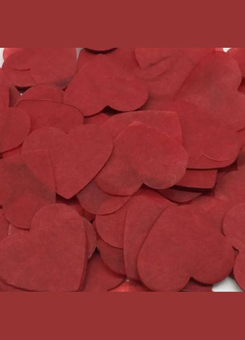 Конфетті сердечка із паперу 10 г 25 на 25 мм бордовий Jannet конфеті (330828037)