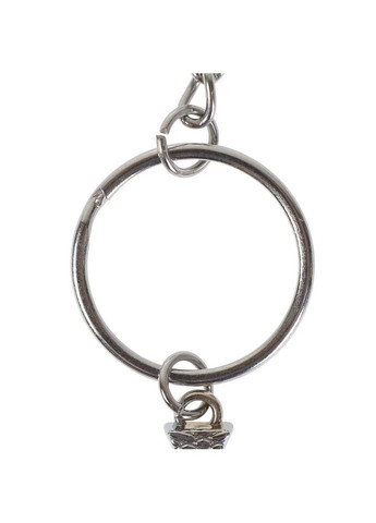 Брелок для ключів Бадмінтон спортивний металевий Білий 99_7_0_1C No Brand (367738723)