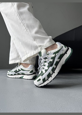 Кросівки жіночі і чоловічі Nike P-6000 White Green Black | Найк Р-6000 зелені No Brand зелені демісезони (342717934)