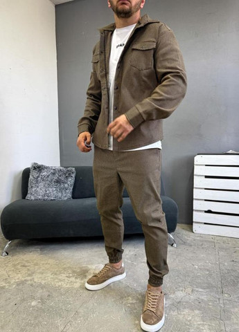 Коричневый демисезонный костюм No Brand