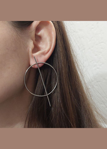 Масивні круглі сережки геометрія BS014 DeKolie (332177672)