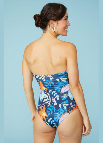 Темно-синій літній купальник суцільний Mantaray