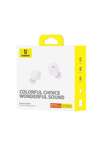 Навушники бездротові Bowie E18 A00023800533-00 фіолетові Baseus (314296441)