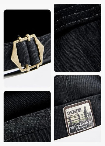 Кепка Докер логотип Denim (мини бини, бескозырка) без козырька Черный, Унисекс WUKE One size No Brand (334674054)