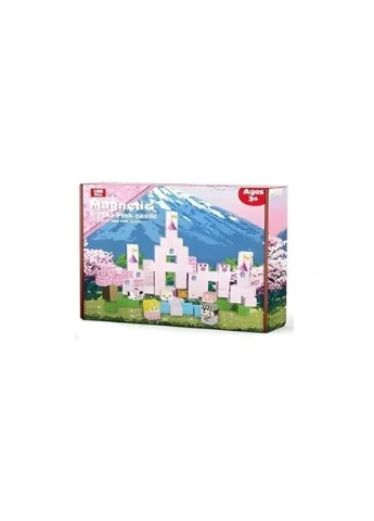 Магнітний конструктор Magnetic Blocks Pink Castle 100 шт No Brand (365652869)