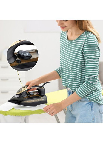 Паровой утюг 3200 Вт с керамическим покрытием электрический с паровым ударом (BM500) Sokany (372603090)