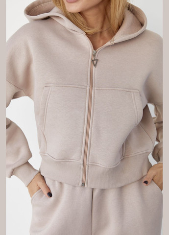 Жіночий спортивний костюм із начосом на блискавці Liton (296909084)