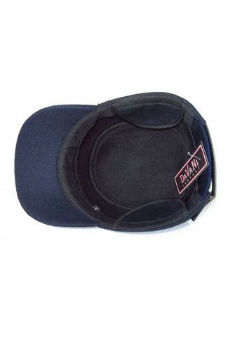 Кепка немка осень-зима на флисе с ушами синяя DaVaNi 00051 No Brand кепка немка (307071617)