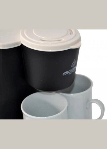 Домашня електрична кавоварка на 2 чашки СВ-1568 500 Вт (1901806027) Crownberg (330782576)