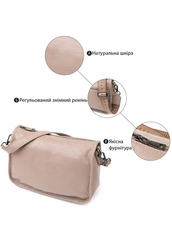 Женская стильная сумка на плечо из натуральной кожи 23002 Vintage (347146854)