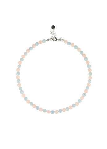 Чокер из розового кварца и аквамарина 5254 LeBijou (368559161)