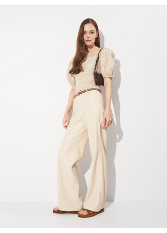 Бежевая блуза с к/р H&M