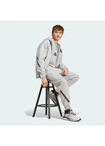 Серая футболка-спортивный костюм z.n.e. grey jf2446__jf2450 для мужчин adidas